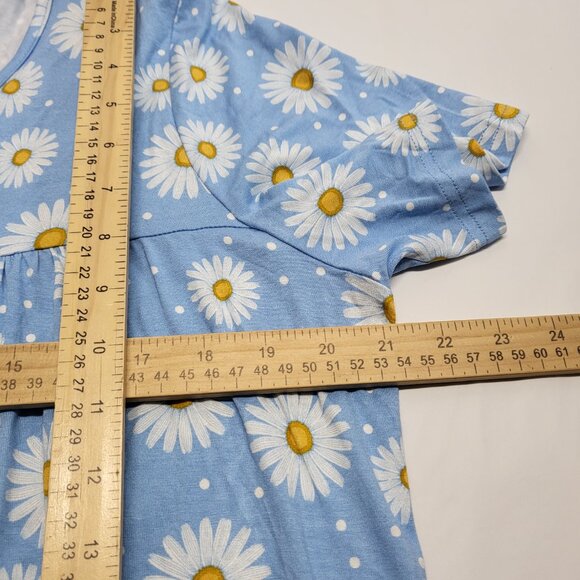 Cathy Womens Top 2XL Pullover Floral Sunflower Print Stretch Short Sleeve NWT - Picture 2 of 12